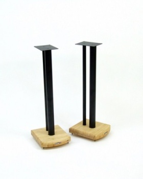 Atacama Moseco 7 Speaker Stands Black/Natural Bamboo - NEW OLD STOCK